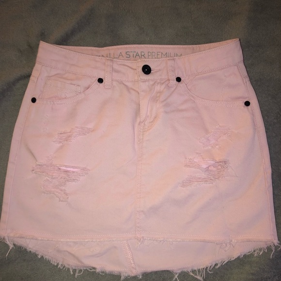 Pink denim skirt - Picture 1 of 2